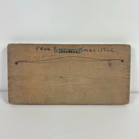 Vintage 1962 Handmade Wooden Bar Sign American Finger Point Uncle Sam 11x5.5 - Picture 5 of 7